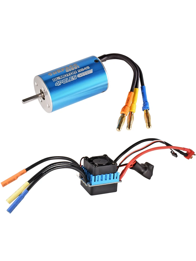 SURPASS HOBBY 2845 มอเตอร์ไร้แปรงและ ESC Combo 4500KV 45A Electric Speed Controller ชุดสําหรับ 1/14 RC รถอะไหล่อัพเกรด