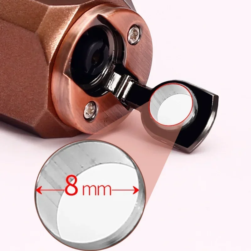 JOBON Zinc Alloy Strong Firepower Three Jet Flame Cigar Lighter Bottom Cigar Diamond Outdoor Portable Butane Gas Torch Lighters - view 5