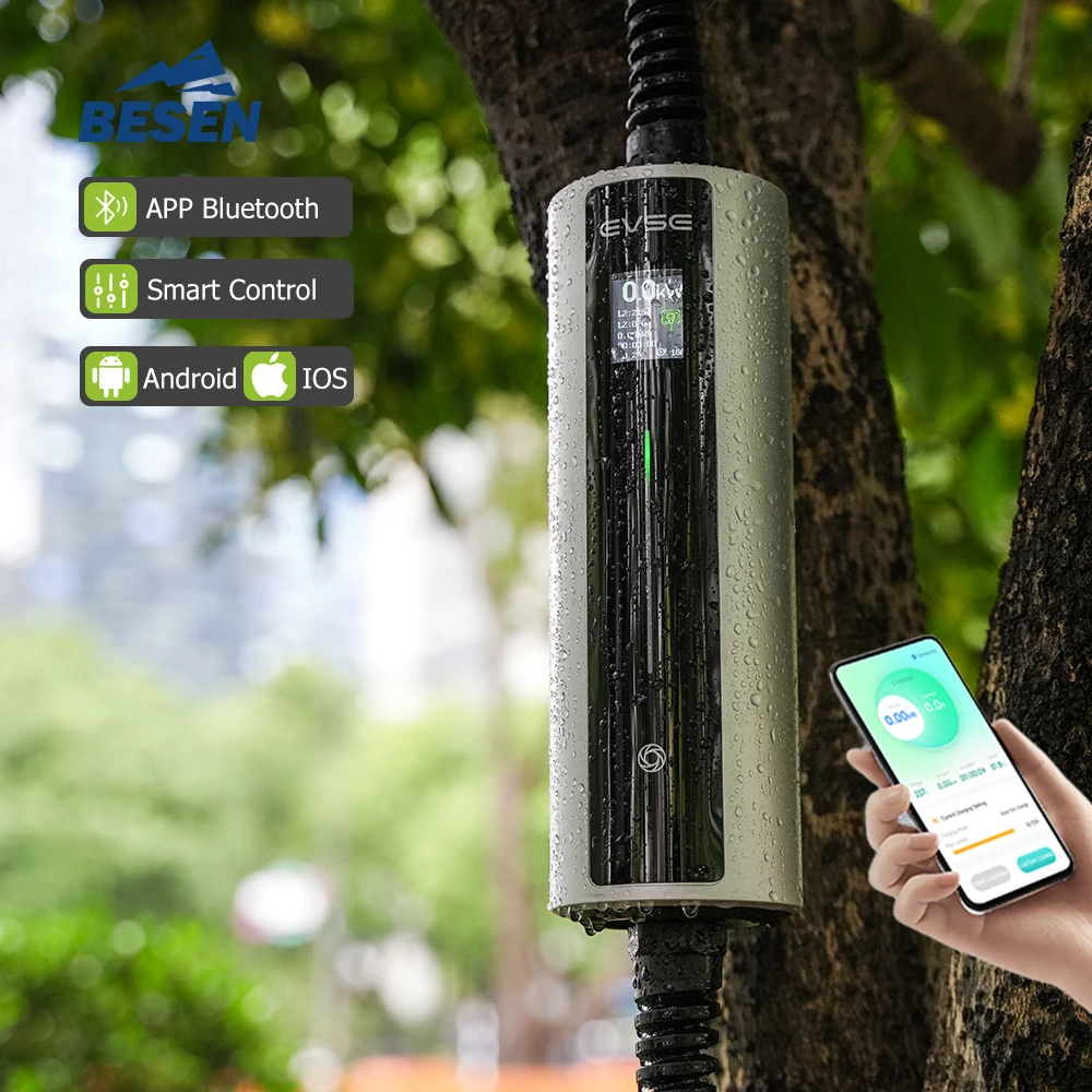 

Портативное зарядное устройство для электромобилей с Wi-Fi Smart Control, 11 кВт, тип 2 для домашних путешествий на открытом воздухе