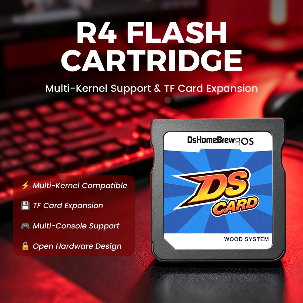 New DS FlashCard DsHomeBrew OS Wood System Card Memory Card Adapter Download By Self For NDS 3DS NDSI NDSL Video Game Accessorie