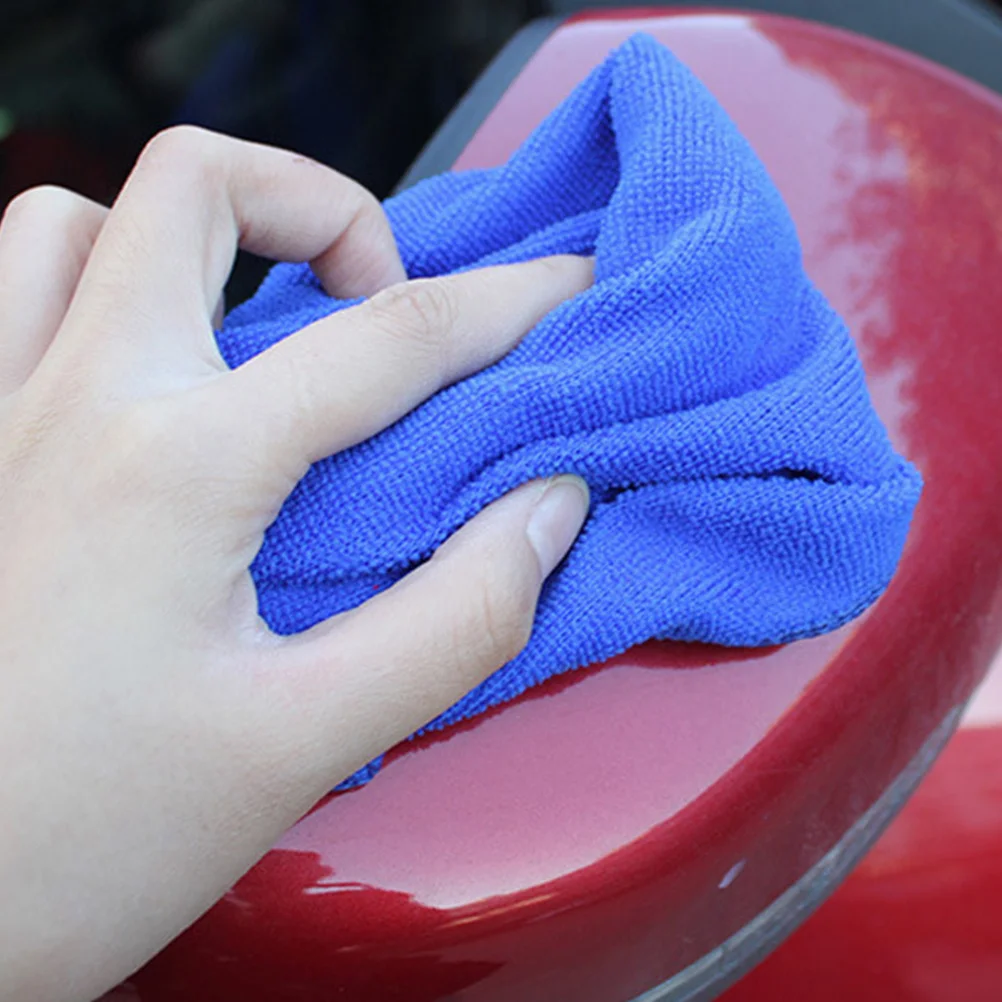 

40 pcs Car Wash Towel 27X27Cm Microfiber Cleaning Cloth For Auto Drying Polishing Quick Dry Lint Free Strong Water Adsorption