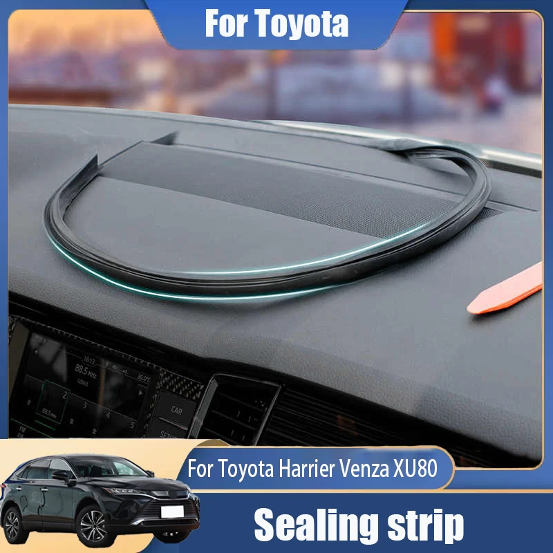 For Toyota Harrier Venza XU80 2021 2022 2024 Center console sealing strip Decorative frame Waterproof and soundproof