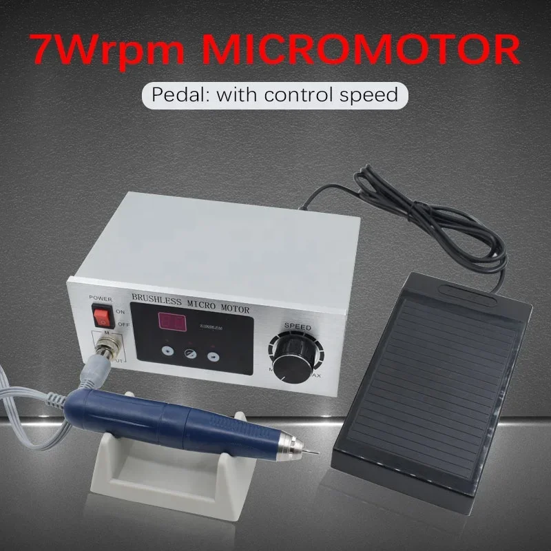 70000 rpm Brushless Micromotor for Den tal Lab Micro Motor equipment with Pedal control high speed