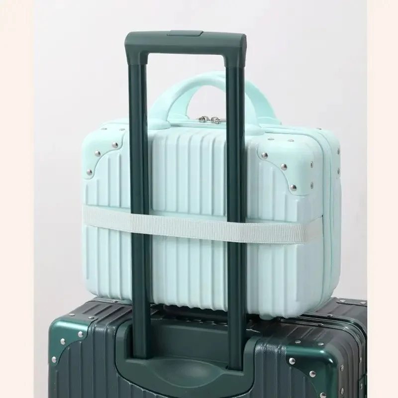 14 inch Mini Travel Suitcase Cosmetic Box Hand Luggage Organizer Makeup Case Small Password Box Boarding Case