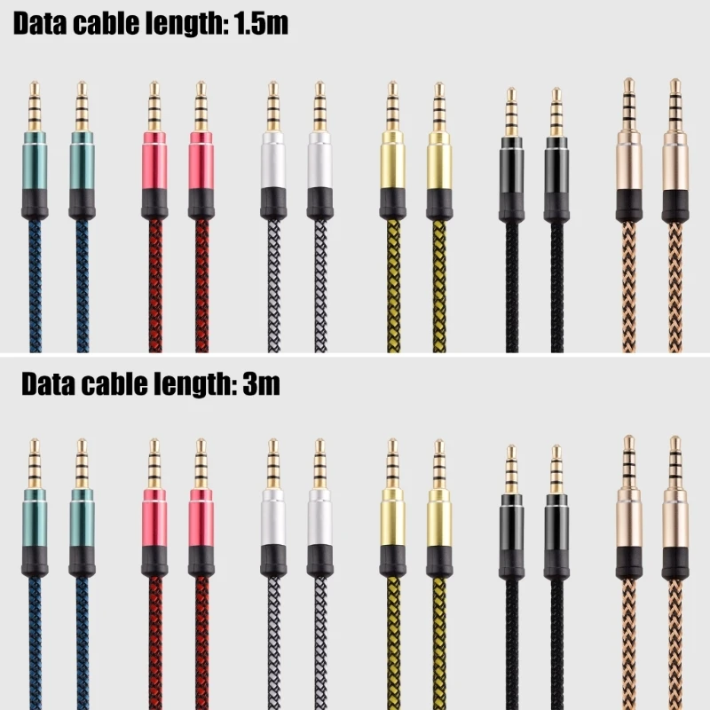 Kabel TRS 1/3,5Mm Ke 3,5Mm, Adaptor Stereo Interkoneksi Jantan 3.5Mm 1/8 Inci Ke 3.5Mm 1/8 Inci Jantan