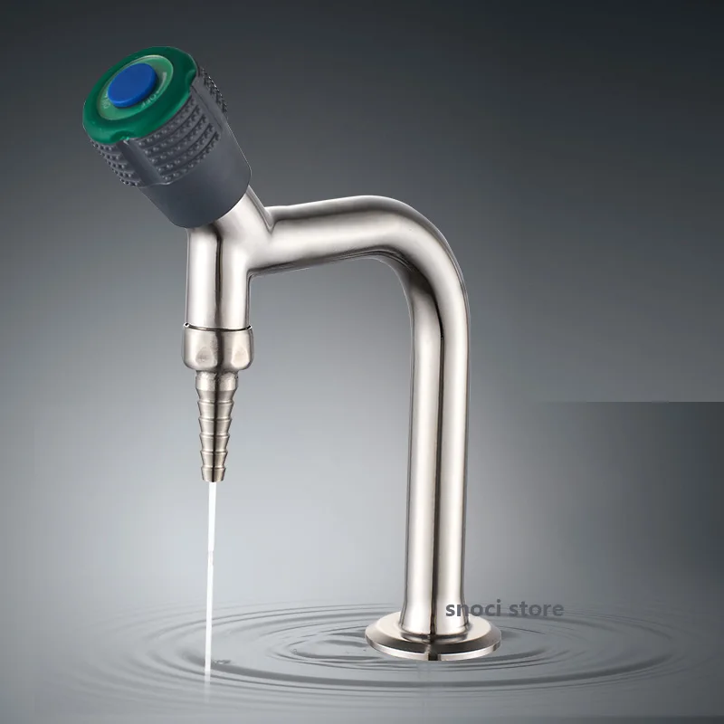 G1/2 Single Port Table-type Water Tap Elbow Faucet 304 stainless steel Water Nozzle high quality  Material Laboratory Faucet