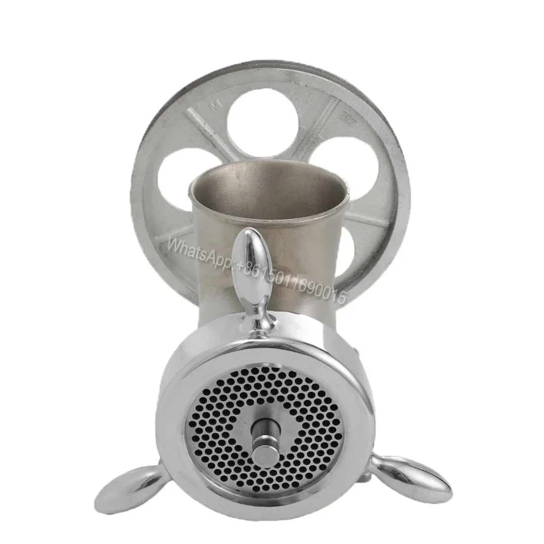 Stainless steel meat grinder head 22/32/42 type commercial large-scale twisted chicken rack bone crusher stir fish bone chili