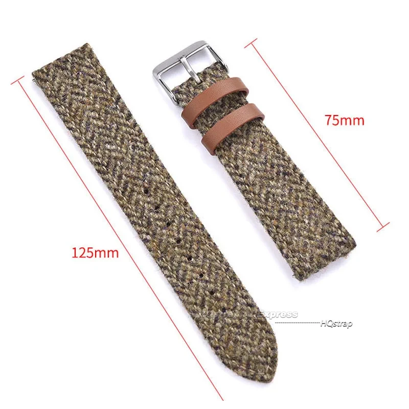 Quick Release straps Leather Watch Band 18mm 20mm 22mm Strap Vintage Weave Bracelet Men Women Universal Replacement Wristband