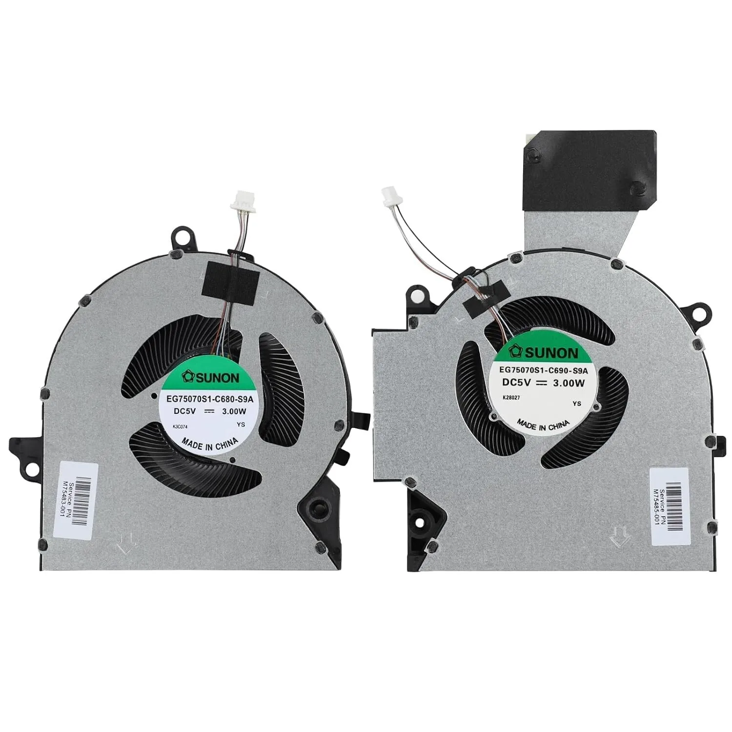 

Новый вентилятор охлаждения процессора и графического процессора DC5V 3W для ноутбука HP Omen 16-b 16-c 3050Ti M75483-001