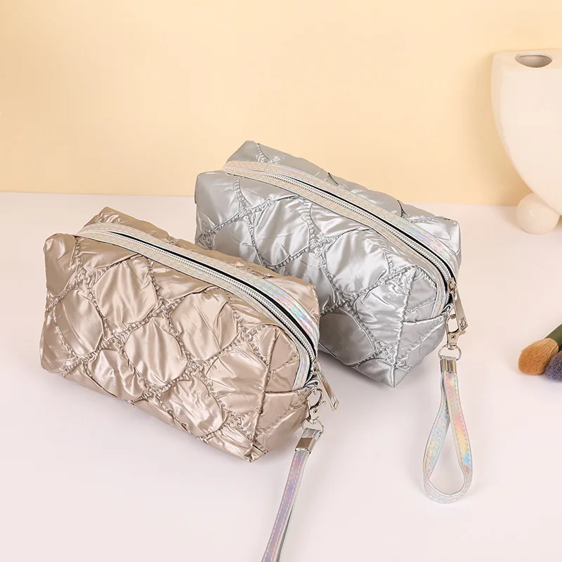 

Fashion Handbag For Girls Portable Travel Storage Bag Large Capacity Toiletry Bag Hand-held Zipper Makeup Organizer Bag