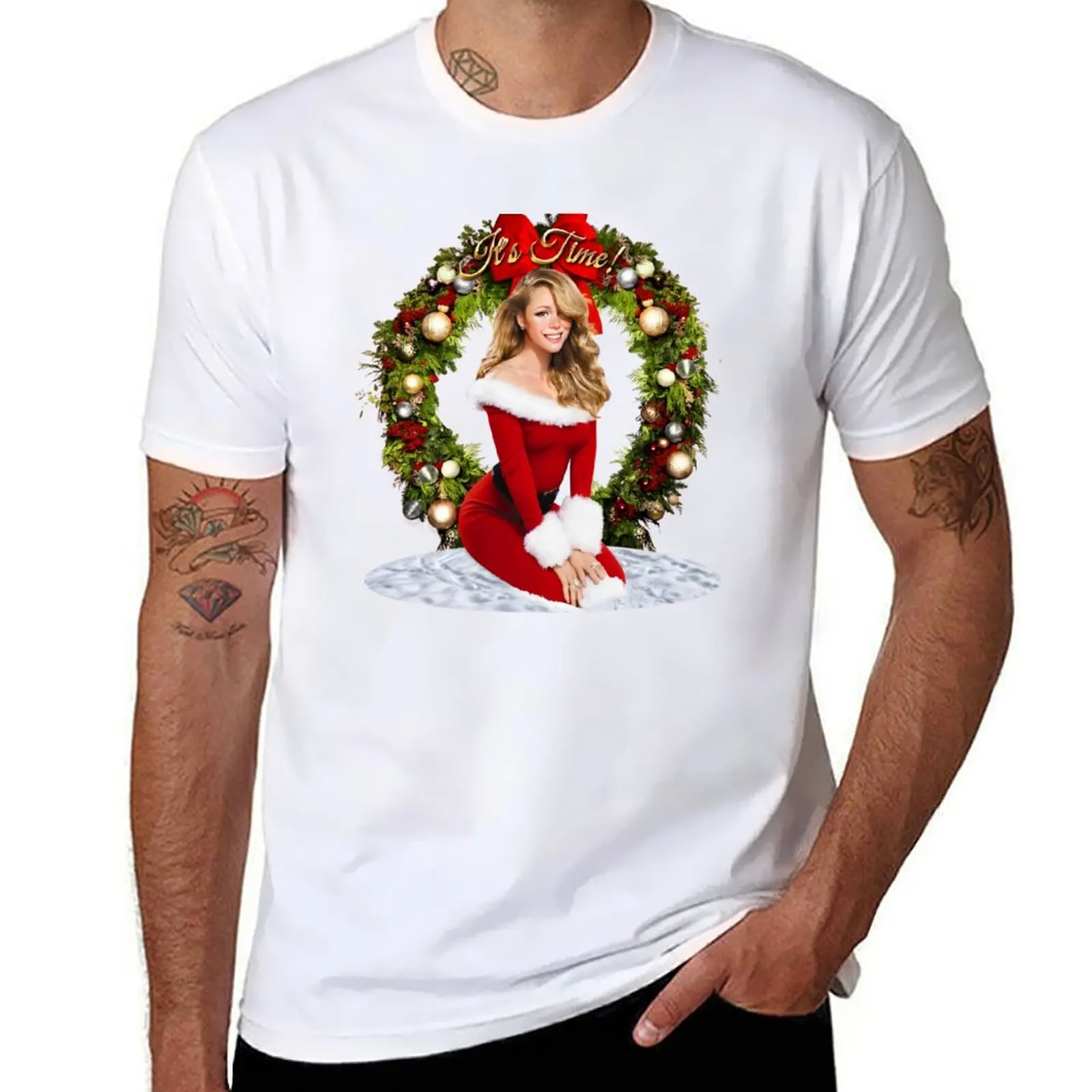

Mariah Carey It's Time - All I Want for Christmas Is You by StarsShoPop T-Shirt Sport Basic Moisture Wicking Tee
