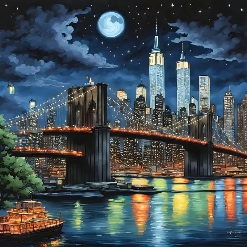 The Grey Sky Landscape 500PCS/1024 PCS Jigsaw Puzzles Challenging Family Activity Game for Gameroom Bedroom Home Decor Gift