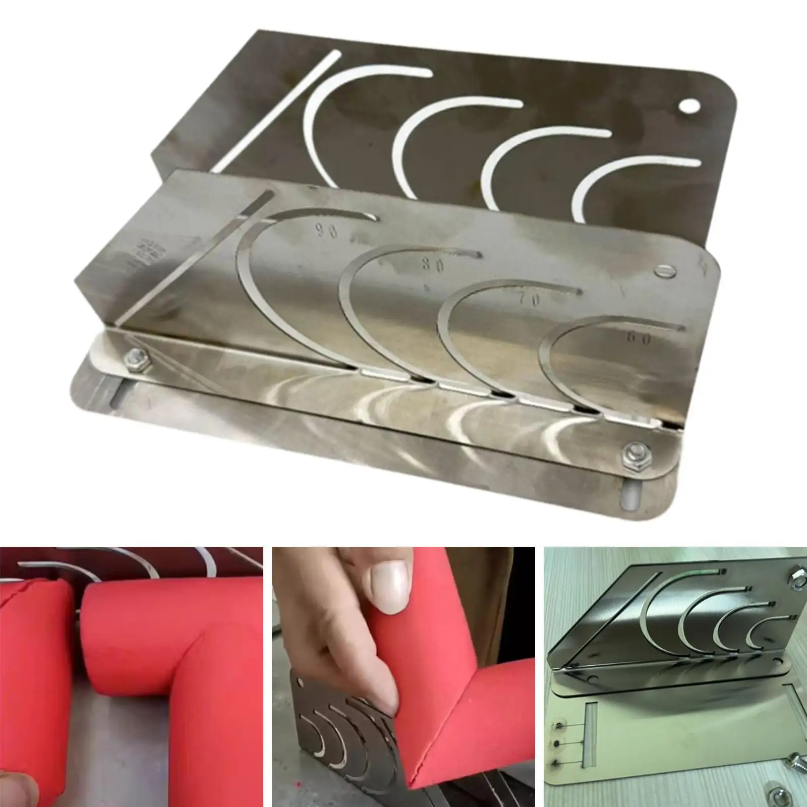 45° Rubber Insulation Pipe Cutter Guide Accurate Insulation Pipe Cutting Jig