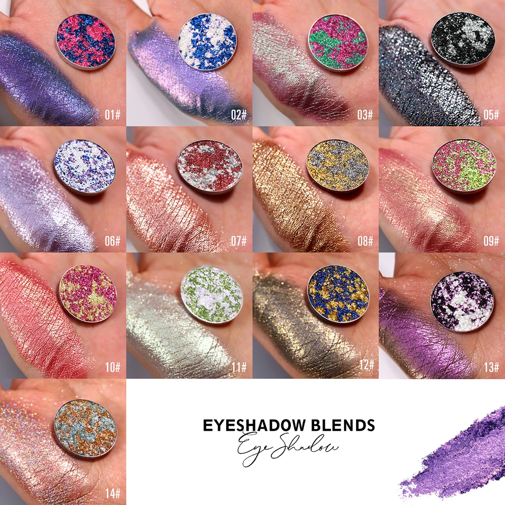 プライベートブランド アイシャドウ カスタムロゴ 26mm マルチカラー レーザーアイシャドウ カメレオン ハイシャイン ダイヤモンド ハイライト 防水メイク