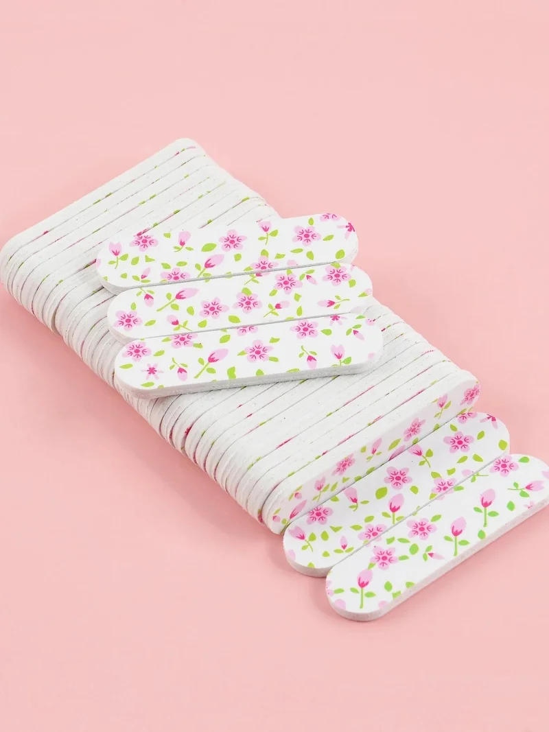 20/50/200 قطعة ملفات الأظافر لوحات مزدوجة الوجهين ملفات أظافر صغيرة ملونة الرملي كتلة هلام تلميع رغوة مانيكير أدوات الصالون