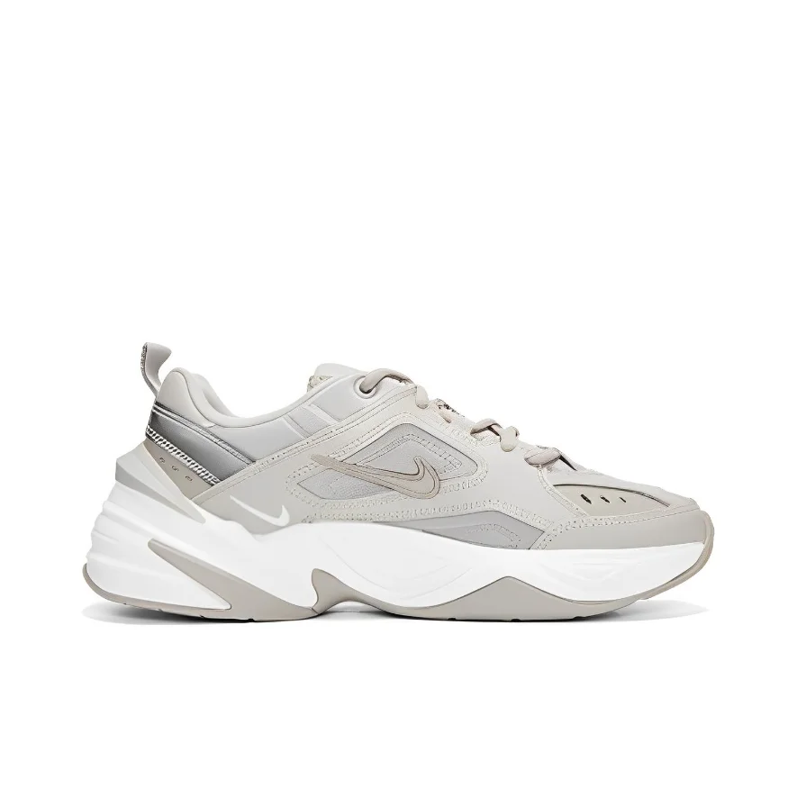 Nike khaki M2K Tekno Low Men's and Women's Sneakers Classic Retro Casual Clunker Lightweight Cushioned Comfort Sneakers