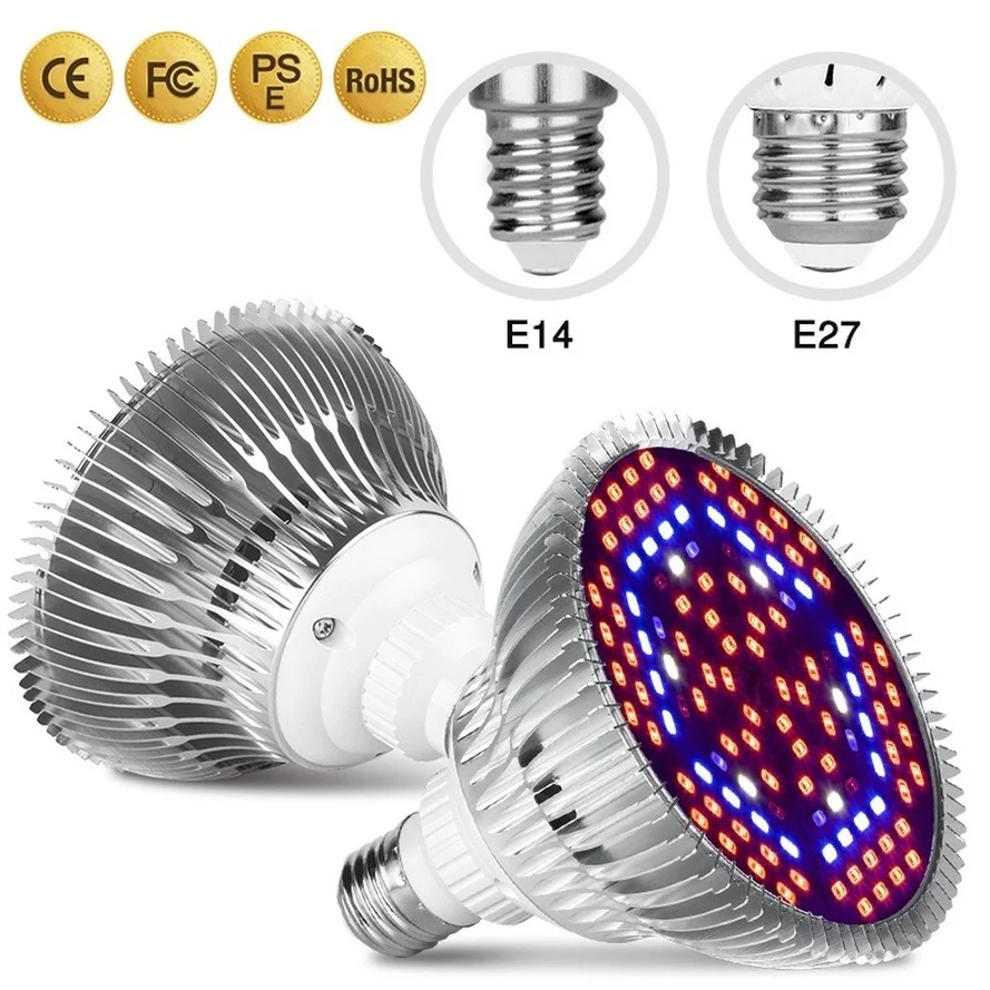 LED Phyto Grow Light E27 Full Spectrum Phytolamp E14 Plant Bulb UV Lamp For Greenhouse Flower Seeds LED Hydroponic Growth Light