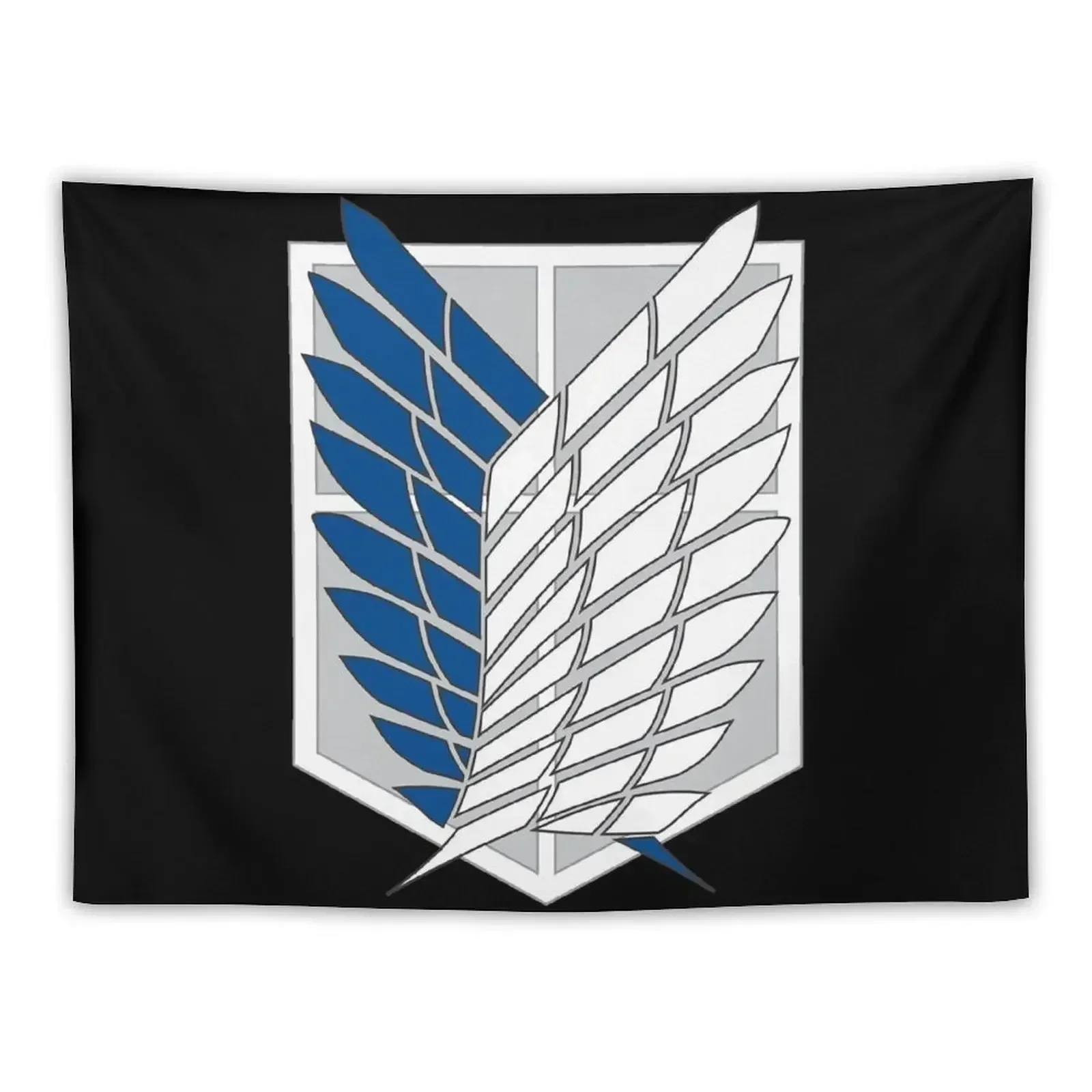 

Scout Regiment Shield Zipped Hoodie Tapestry Wall Decor Hanging For Bedroom Aesthetic Room Decor Korean Mushroom Tapestry