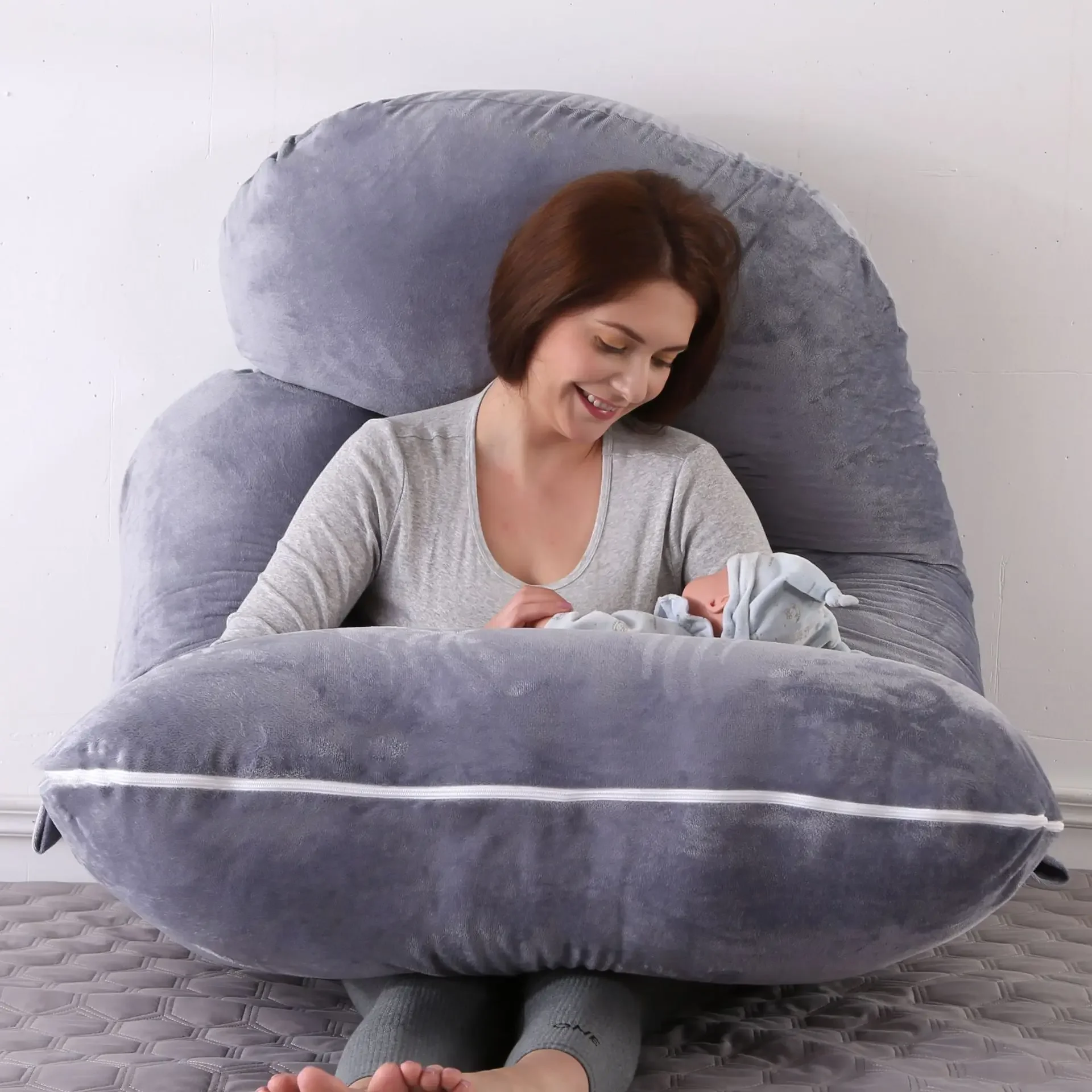 Almohadas para dormir Almohada de maternidad para mujeres embarazadas Almohada para dormir lateral en forma de U