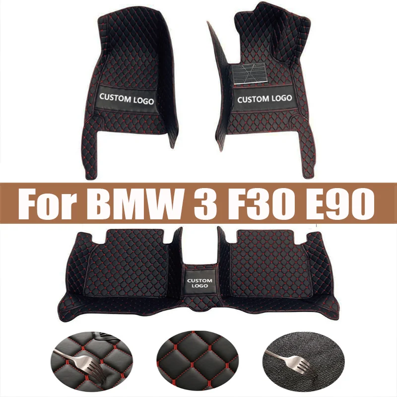 

Car Floor Mats For BMW 3 F30 E90 330i 335i 320i Five Doors 2008 2009 2010 2011 2012 Foot Pads Carpet Cover Interior Accessories