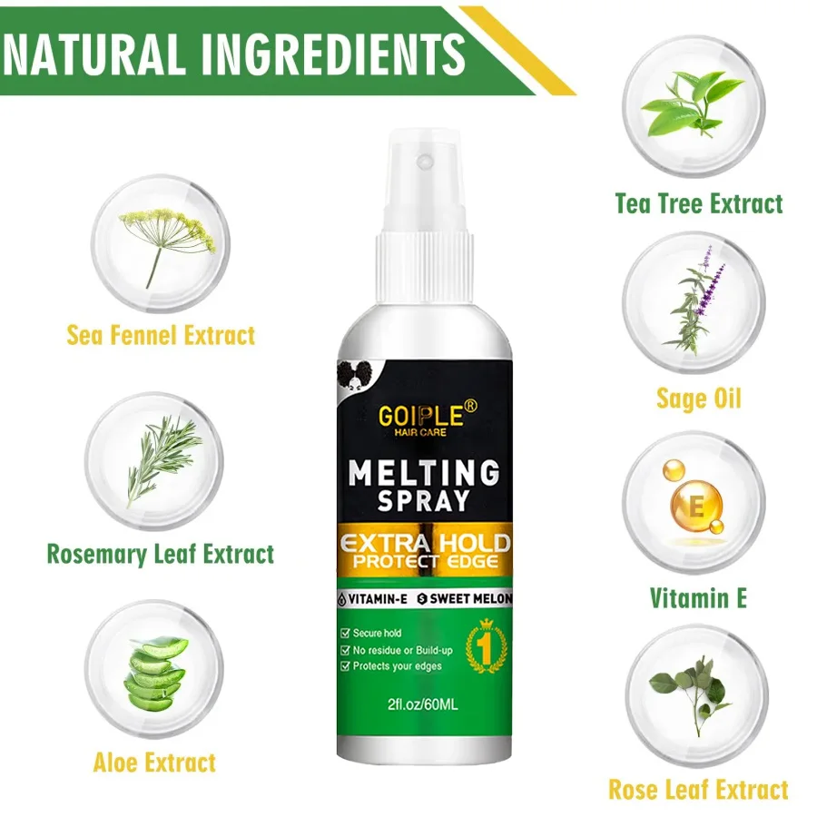 GOIPLE الدانتيل الباروكة ذوبان رذاذ الشعر المستعار المواد اللاصقة شعر مستعار إغلاق أمامي الشعر الاصطناعية الجبين إغلاق الغراء مع اكسسوارات التصميم #6