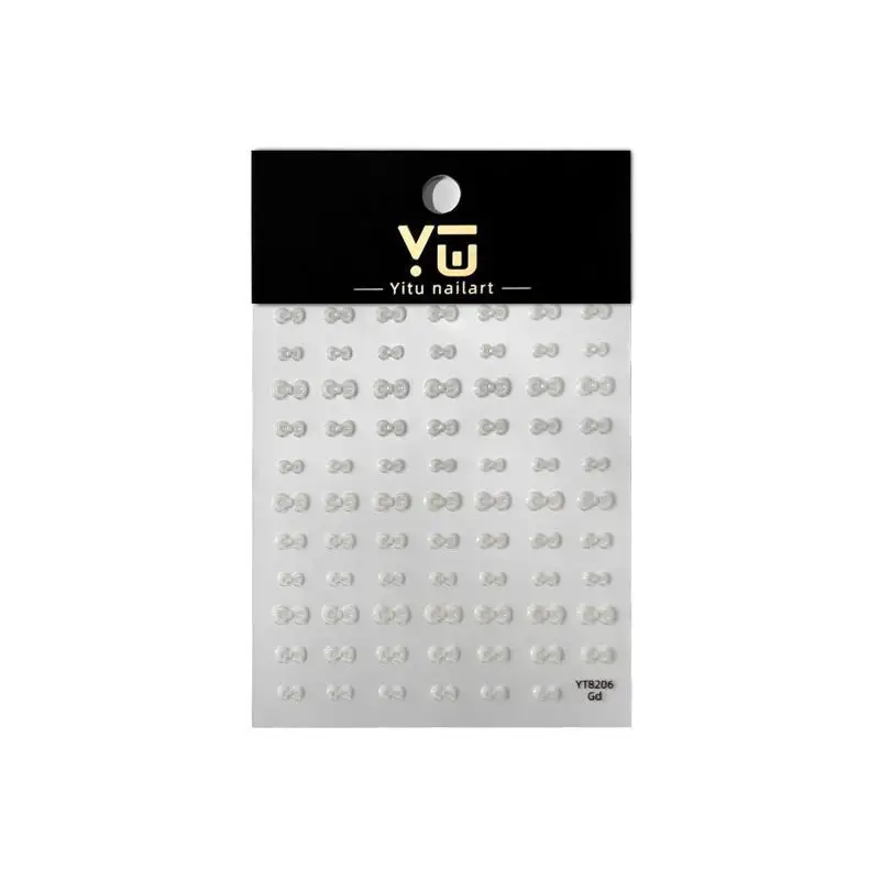 5D Französische Japanische Nagelaufkleber Mini-Schleifen Selbstklebende Nagelkunst-Sticker Süße Kleine Schleifen für Tägliche Casual-Maniküre – Detail 5