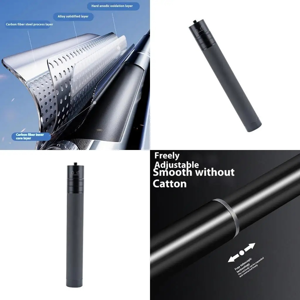 

R53C Camera Extension Rod Metal Extender Phone Stabilizer Rod with 1/4inch Screw