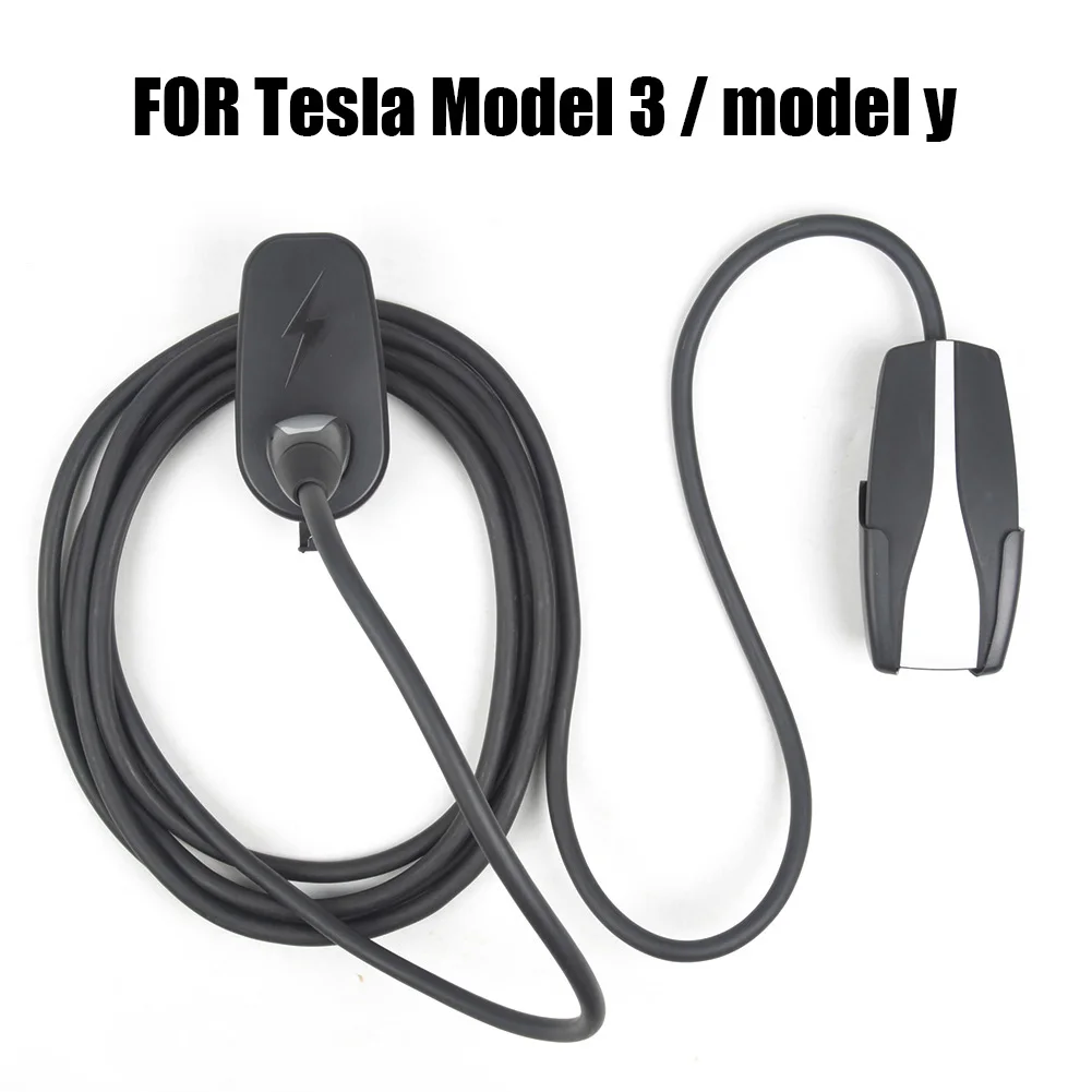 Car Charging Cable Organizer for Tesla Model 3 Y Accessories Wall Mount with Chassis Bracket Connector Bracket Charger Holder