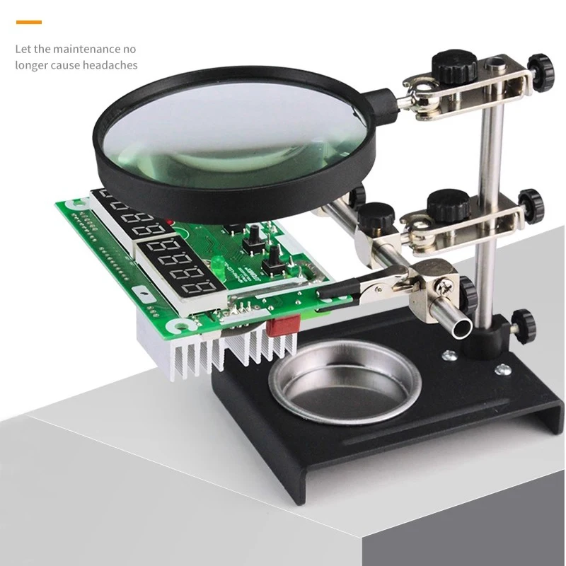 

ATTEN 3X лупа настольная ремонтная подставка электрическая паяльная станция электрический паяльник ремонт печатной платы вспомогательный инструмент