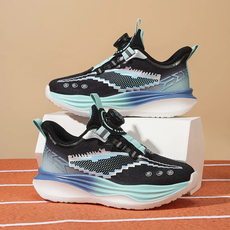 New Children Basketball Shoes Boys Antislip Sole Sports Shoes Girls Casual Mesh Shoes Kids Fitness Gym Fashion Sneakers