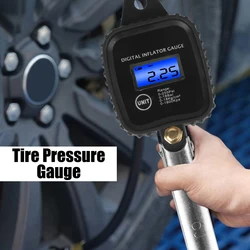 Car Tire Manometro Digital Inflator Gauge With Inflator Hose Car Tire Pressure Gauge High-precision Monitoring Inflation Gun