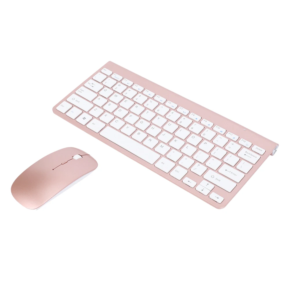 

2.4Ghz Ultra-Thin Wireless Keyboard and Mouse Combo with USB Receiver Mouse Keyboard Set for PC WindowsXP/7/8/10