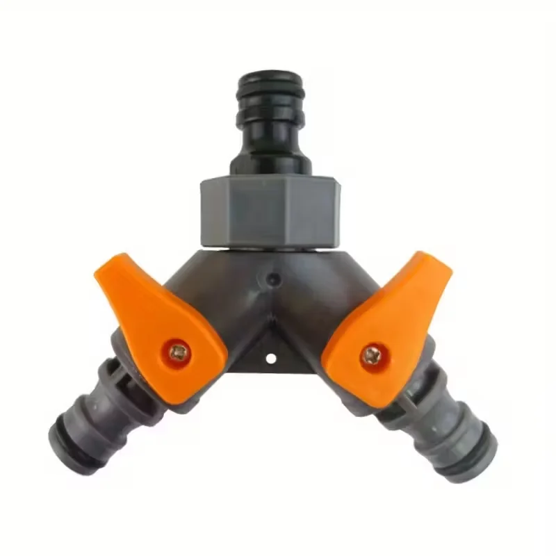 

Y-Type Hose Splitter Valve Garden Water Pipe Connector With Switch Three Way Valve outdoor Irrigation Plastic Faucet Diverter