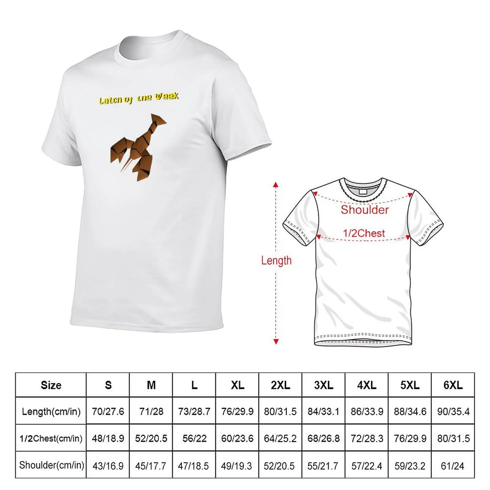 Catch of the Week T-Shirt man t shirt vintage anime shirt slim fit t shirts for men