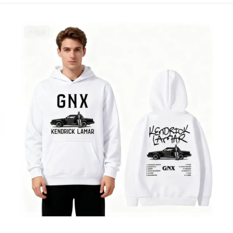 

GNX Album 2024, толстовки с принтом Kendrick Lamar, рэпер, толстовки в стиле рок, уличная одежда унисекс, пуловеры с капюшоном и длинными рукавами для мужчин