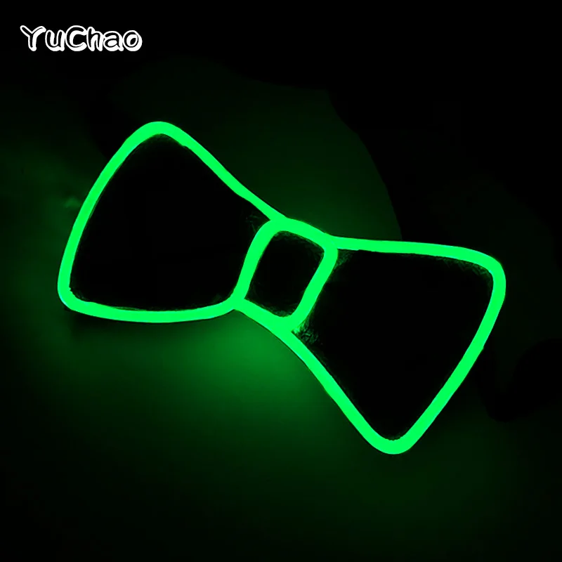 LED Bow Tie with Light, Man Costume, Bachelor Rave Neon Party Accessories, Masquerade, Nightclub Supplies, New, 2023