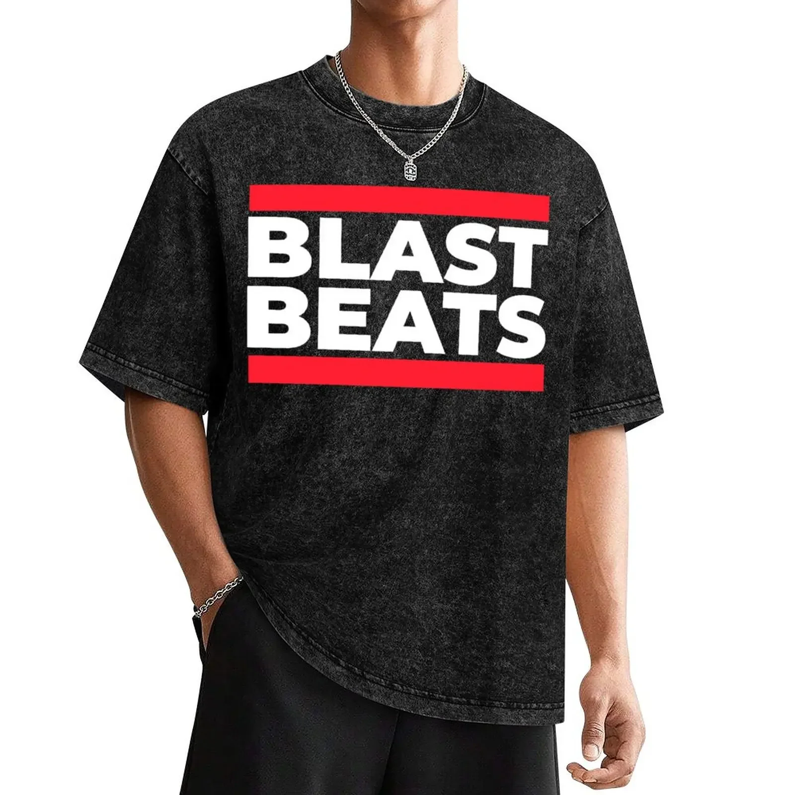 Blast Beats Hip Hop Metal T-Shirt graphics heavyweights plus size tops summer tops t shirt men