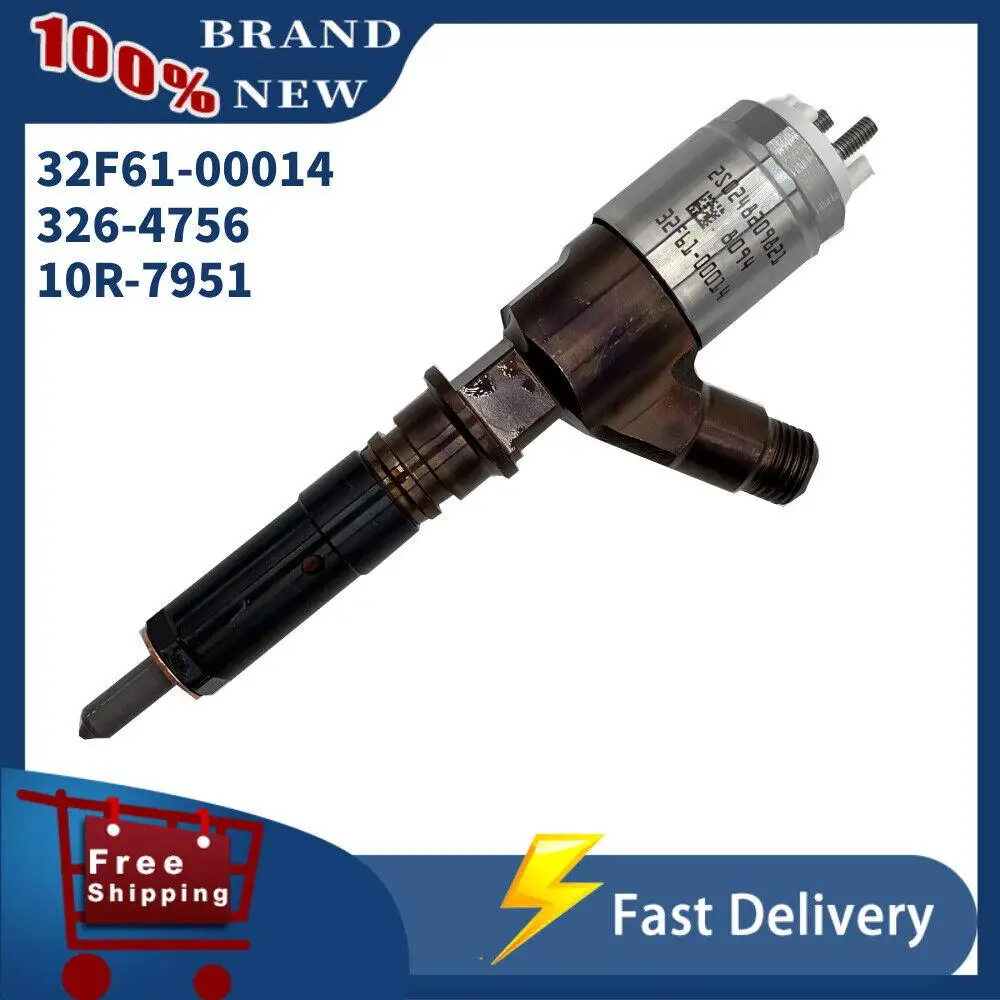 326-4756 Diesel Fuel Injector 3264756 32F61-00014 For CAT 312D Excavator C4.2 C6.4 Engine