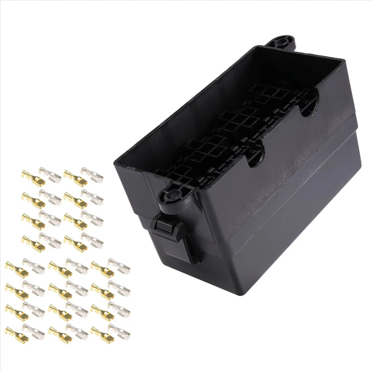 #70U (black)12 Way Fuse Holder with Spade Terminals for Car Truck Trailer Boat,Tools & Building Supplies 2