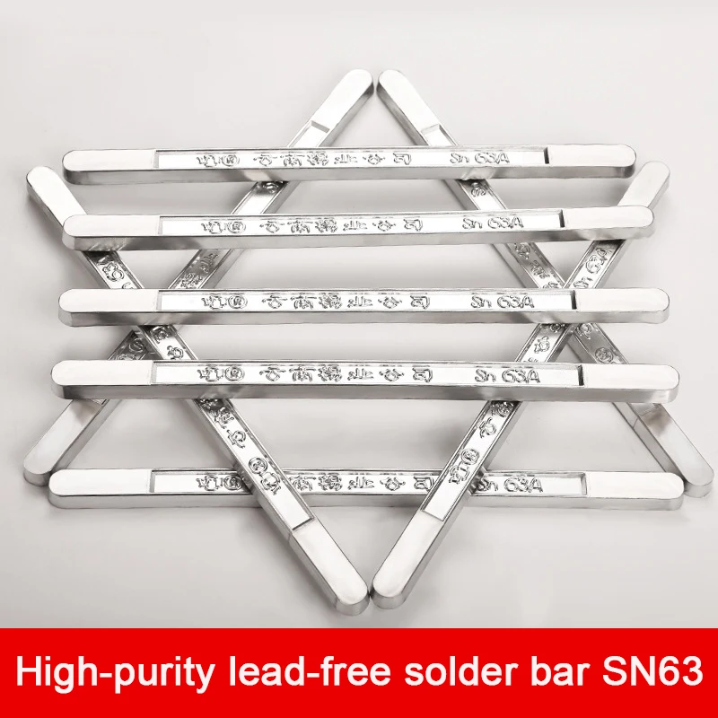 250g/400g High Purity Tin Solder Rod Pure Tin bar No Lead Soldering 63/37 Low Melting Point Antioxidant Sn Welders Welding Tool