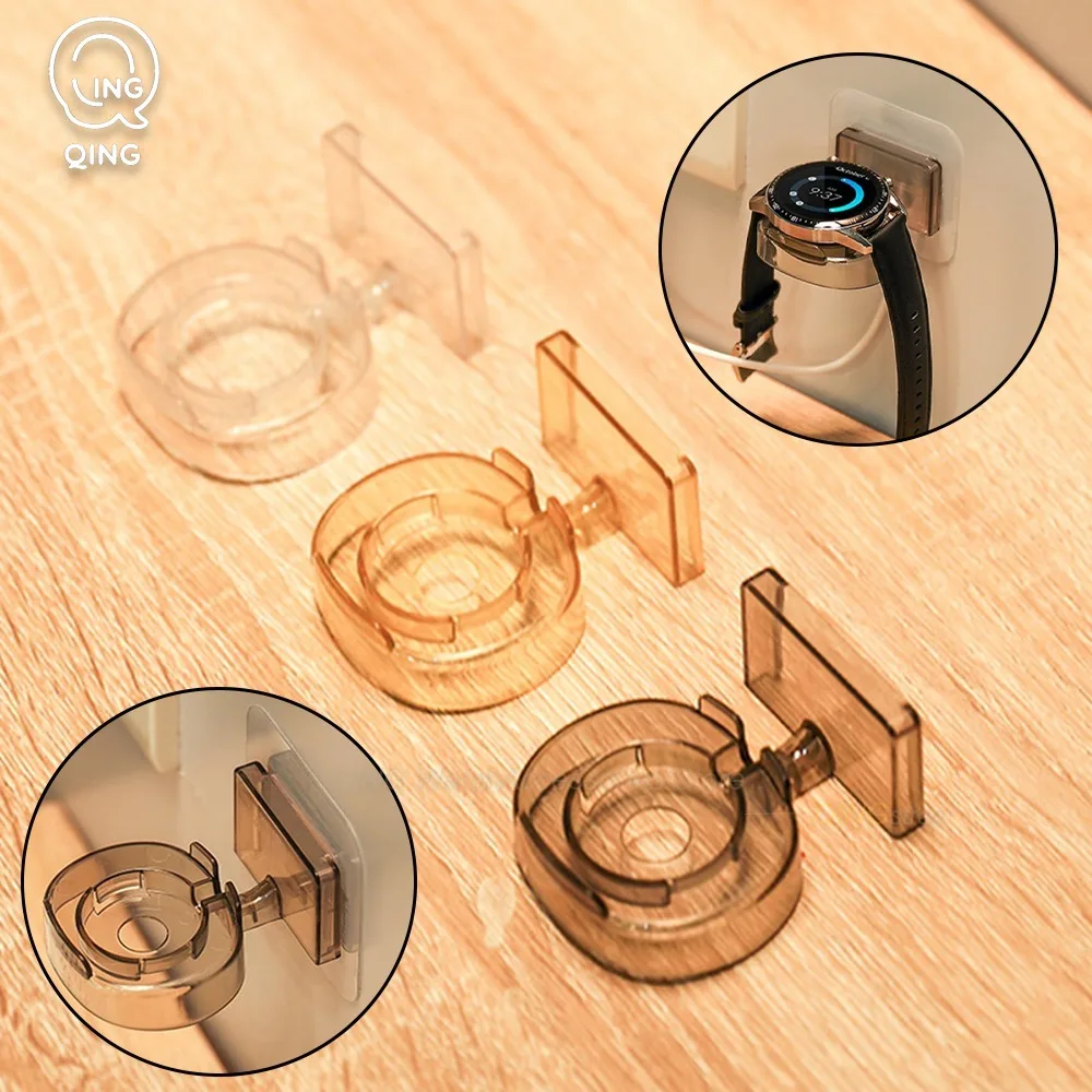 Bedroom Multi-Functional Wall-Mounted Watch Charging Stand No-drill Watch Holder Placement & Storage Rack Watch Base Accessories