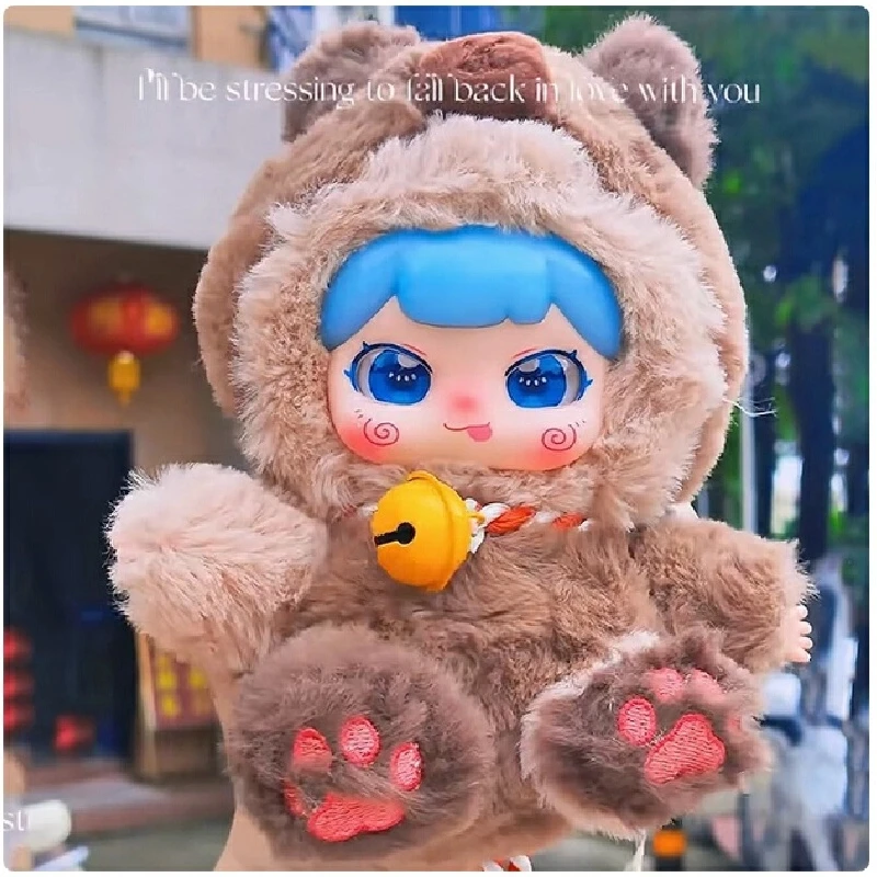 本物の Babythree 少し陰毛ラッキーベルぬいぐるみブラインドボックス Cuteornaments 女の子の誕生日プレゼントルーム装飾ぶら下げ Decorat