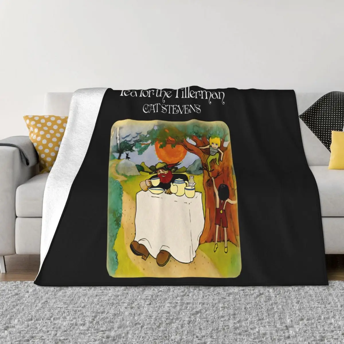 New 2020Tea For The Tillerman Cat Steven Logo S 2Xl Halloween Adult Interested Cartoon Low Price Spring Cute Throw Blanket