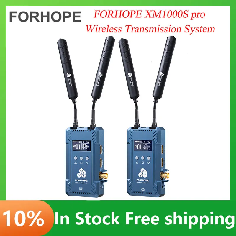 

Forhope XM1000S Pro Dual-HDMI Wireless Video Transmission System SDI Image Transmitter Receiver Low-laten Live Streaming Kit