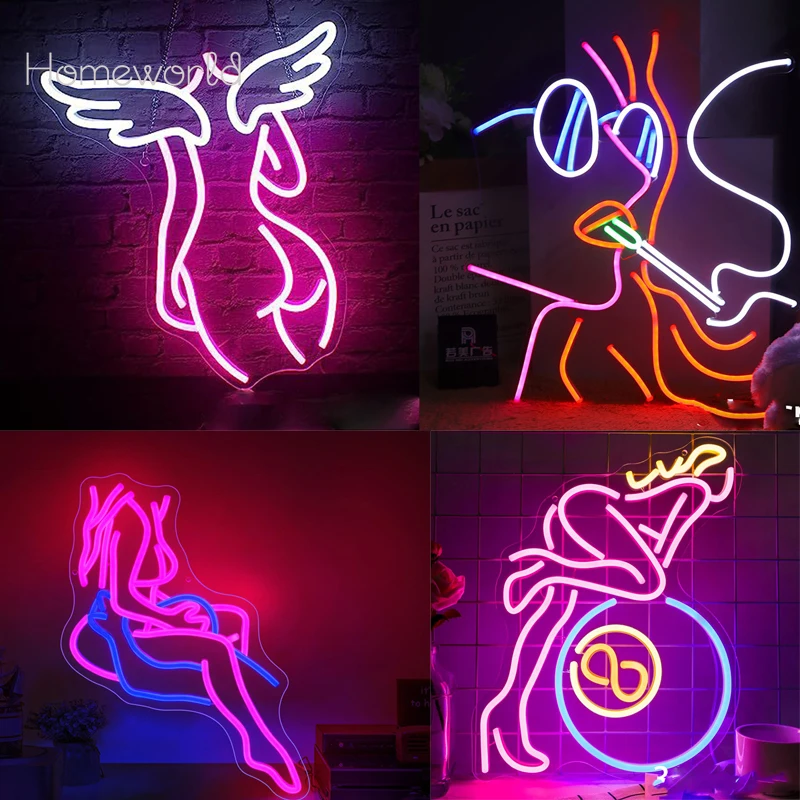 Sexy Lady Neon  Woman Body Led Light room Decoration Wall Decor Neon Light for Bar Night Club Party Decor USB Acrylic Light