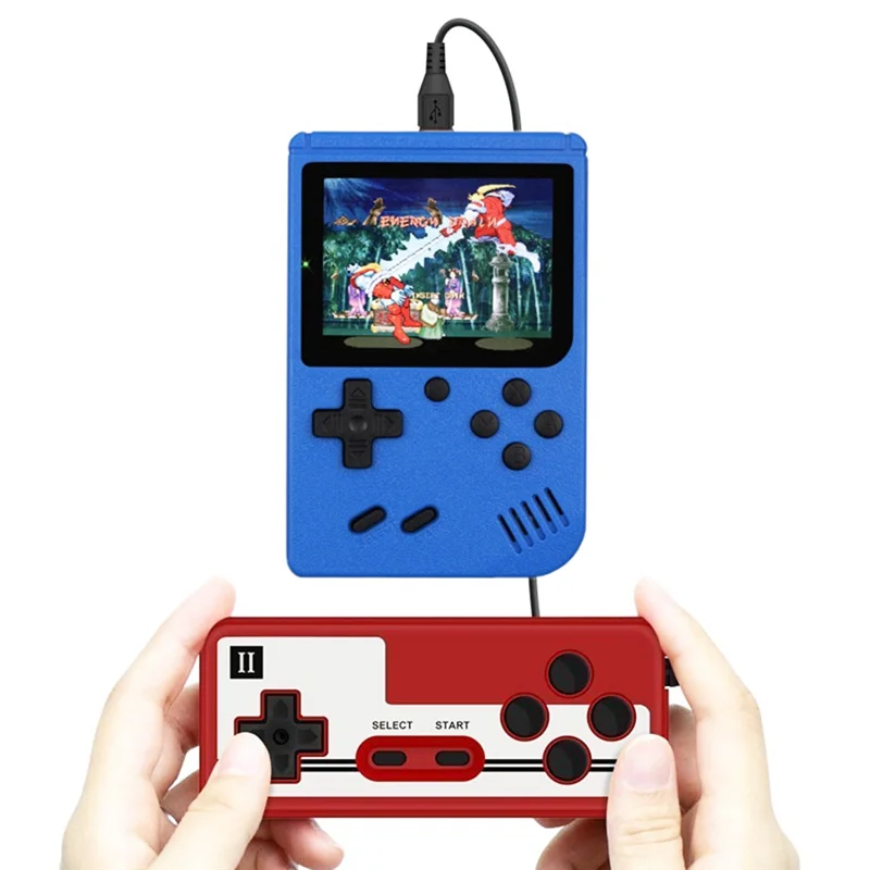 Consola de videojuegos SVFE-g400-in-1, Mini consola de juegos Retro Plyer, consola de juegos de TV de bolsillo en Color de 3,0 pulgadas, jugador portátil Dual