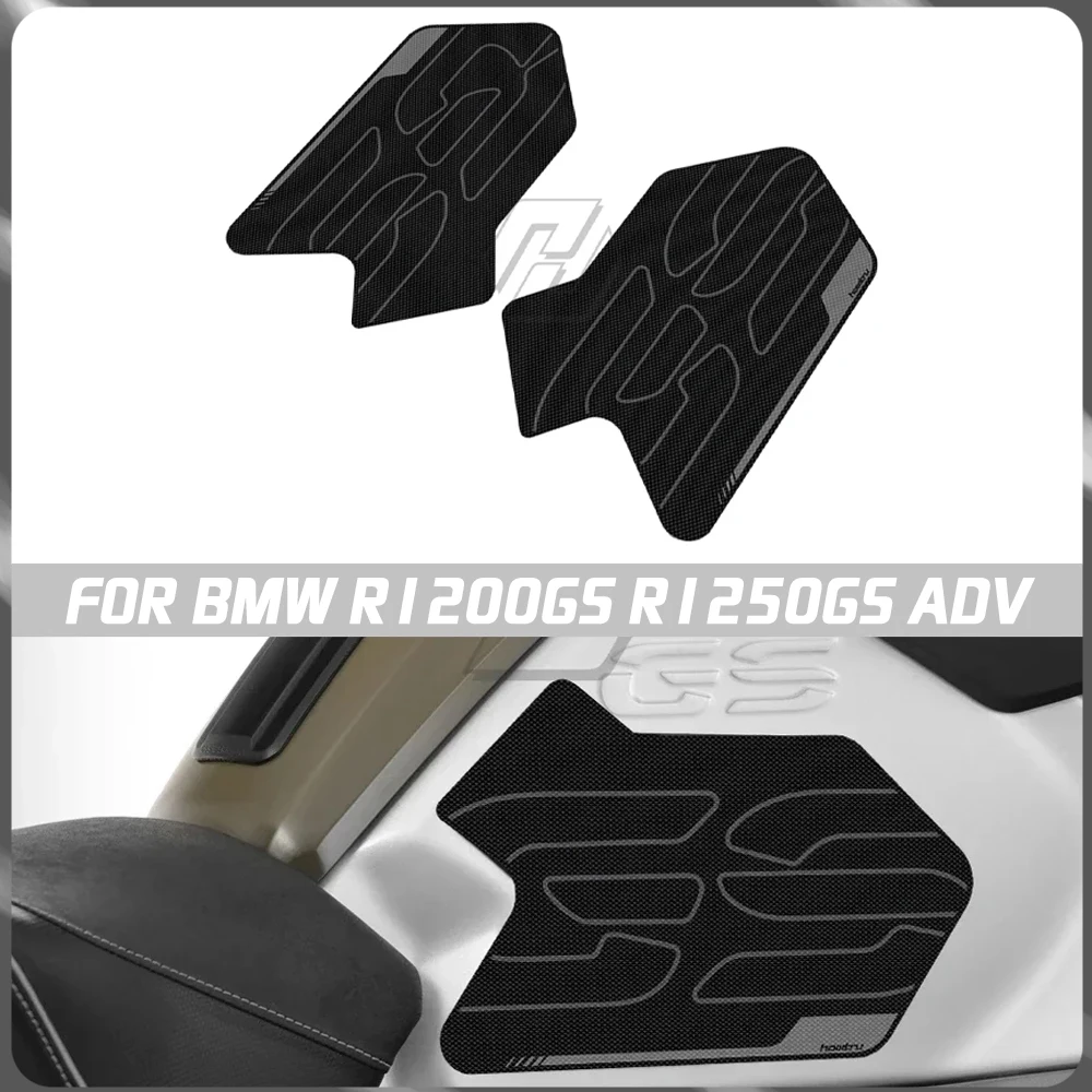 

Для BMW R1200GS 2014-2018/R1250GS ADV 2019-2022 мотоциклетная боковая накладка на топливный бак, противоскользящая модификация, черная наклейка