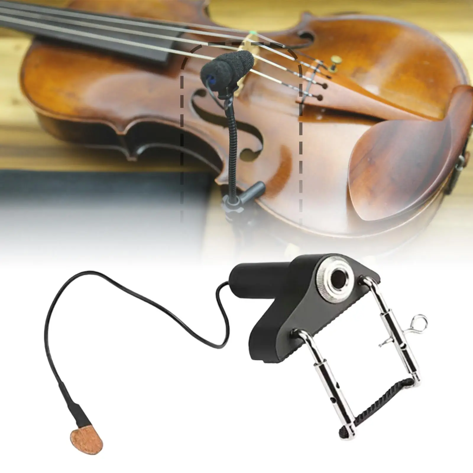 

Violin Pickup Lightweight Easy to Mount Professional Adjusting Placement