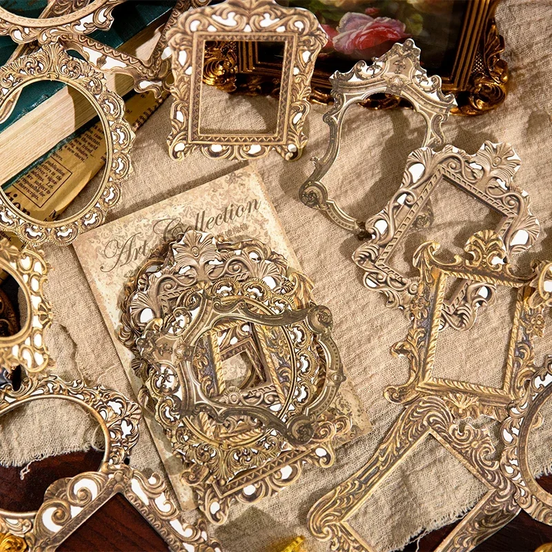 30 pieces art collection series vintage cut-out design DIY scrapbook frame decorative paper trash daily collage material