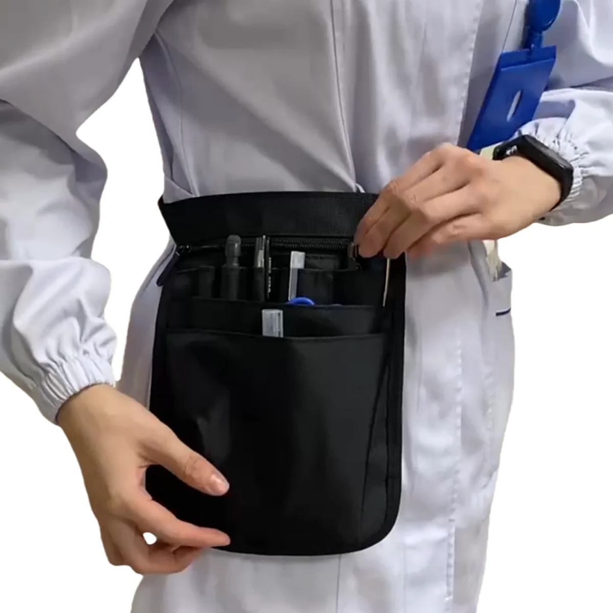 Tas perawat, tas kerja staf medis, tas penyimpanan perlengkapan medis, tas pinggang perawat Eropa dan Amerika